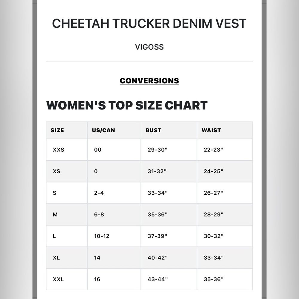 Vigoss Cheetah Trucker Vest - Picture 11 of 11